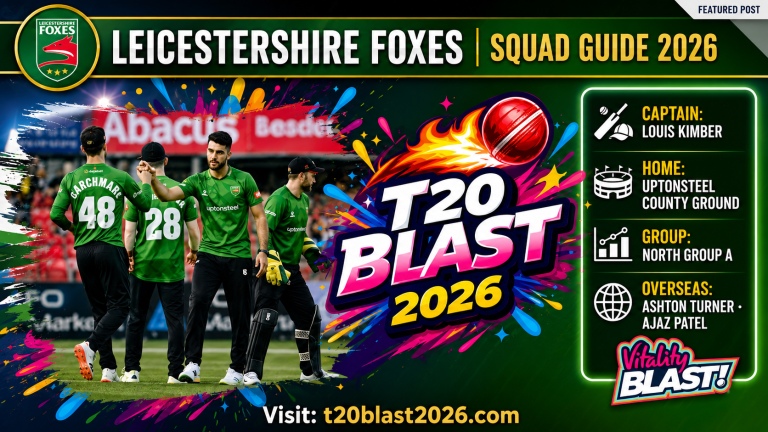 Leicestershire Foxes squad 2026