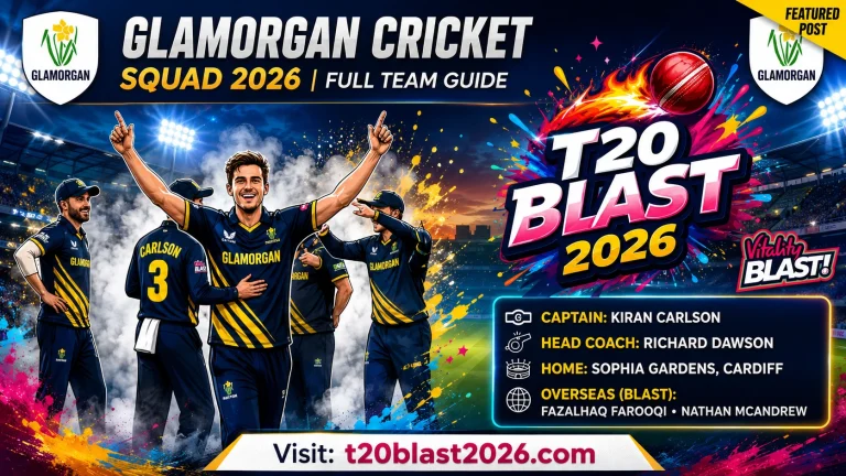 Glamorgan squad 2026
