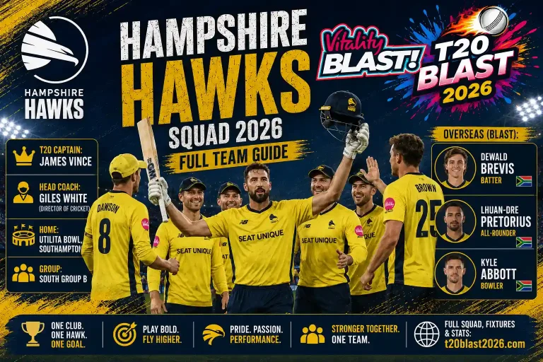 Hampshire Hawks Squad 2026