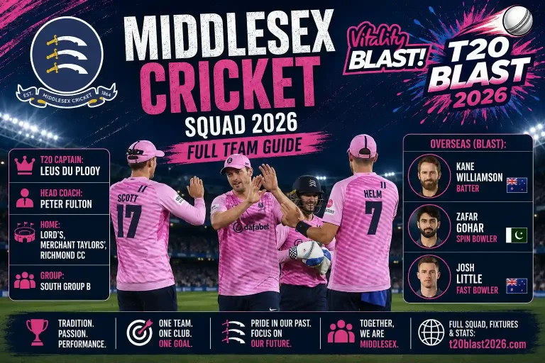 Middlesex Squad 2026