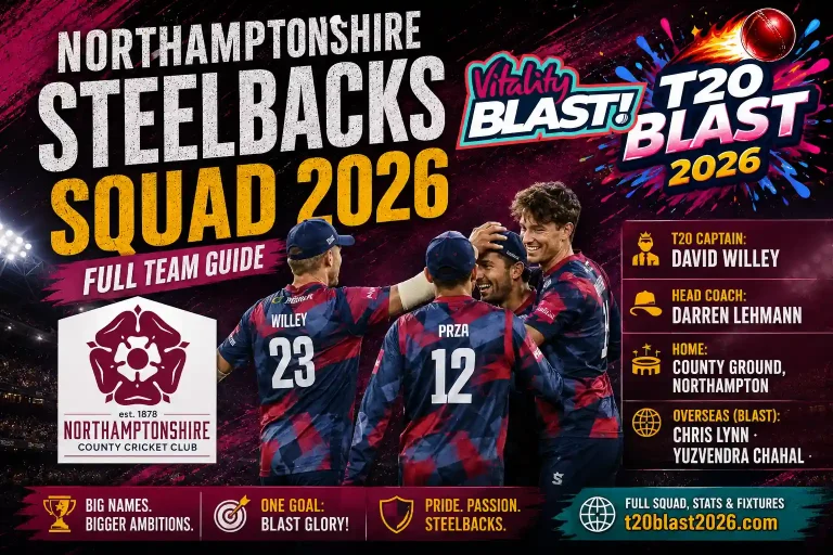 Northamptonshire Steelbacks squad 2026