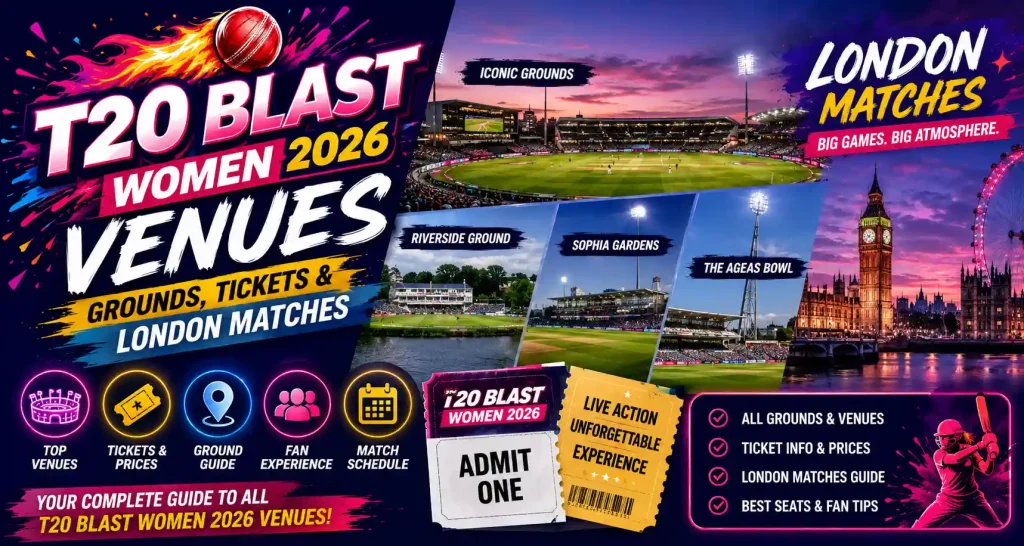 T20 Blast Women 2026 Venues
