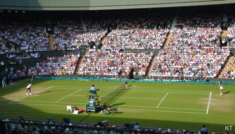 Wimbledon Centre Court where Jannik Sinner and Linda Noskova won their 2026 titles